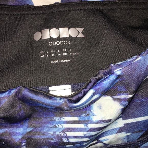 ODODOS yoga spandex geometric print leggings - Picture 4 of 9